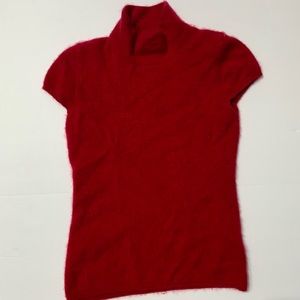 Cashmere shirt sleeve sweater